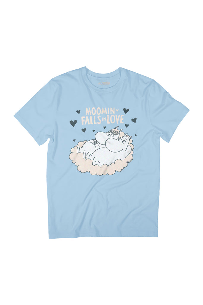 Moomin Falls In Love Moomintroll & Snorkmaiden Women's Relaxed Fit T-Shirt-ALL + EVERY