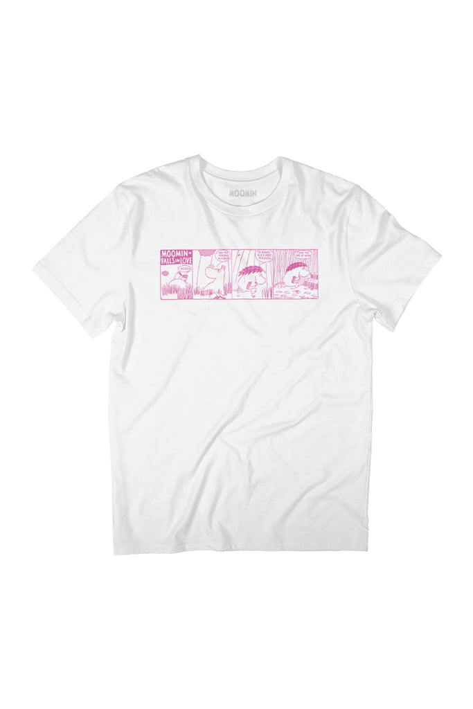 Moomin Falls In Love Funny Comic Strip Women's Relaxed Fit T-Shirt-ALL + EVERY