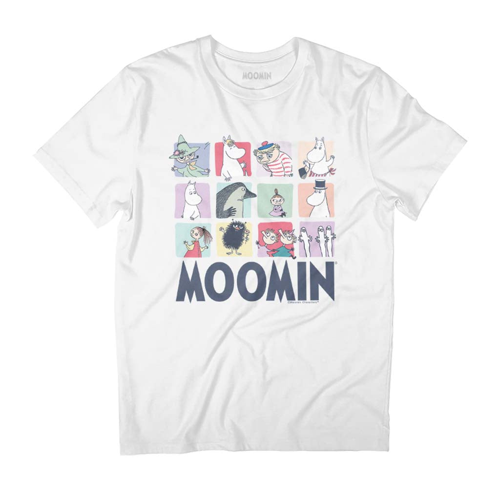 Moomin Character Blocks Group Light Men's T-Shirt-ALL + EVERY