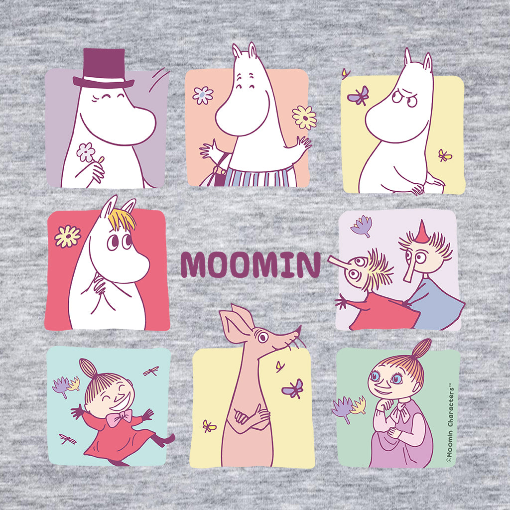 Moomin Square Character Blocks Men's T-Shirt-ALL + EVERY