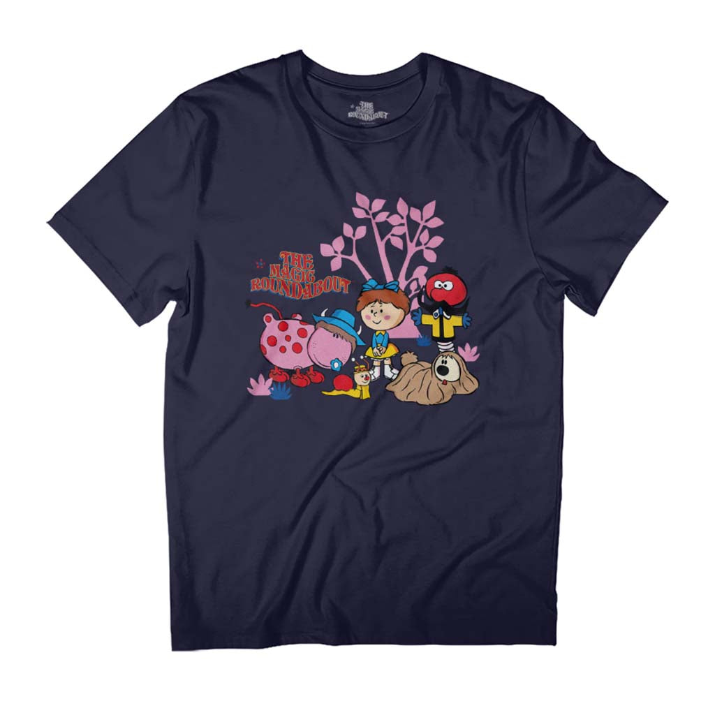 The Magic Roundabout Retro Cartoon Style Men's T-Shirt