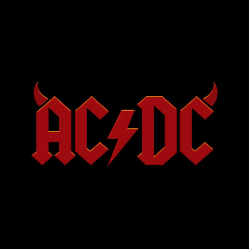 ACDC Devil Horns Logo Men's T-Shirt-ALL + EVERY