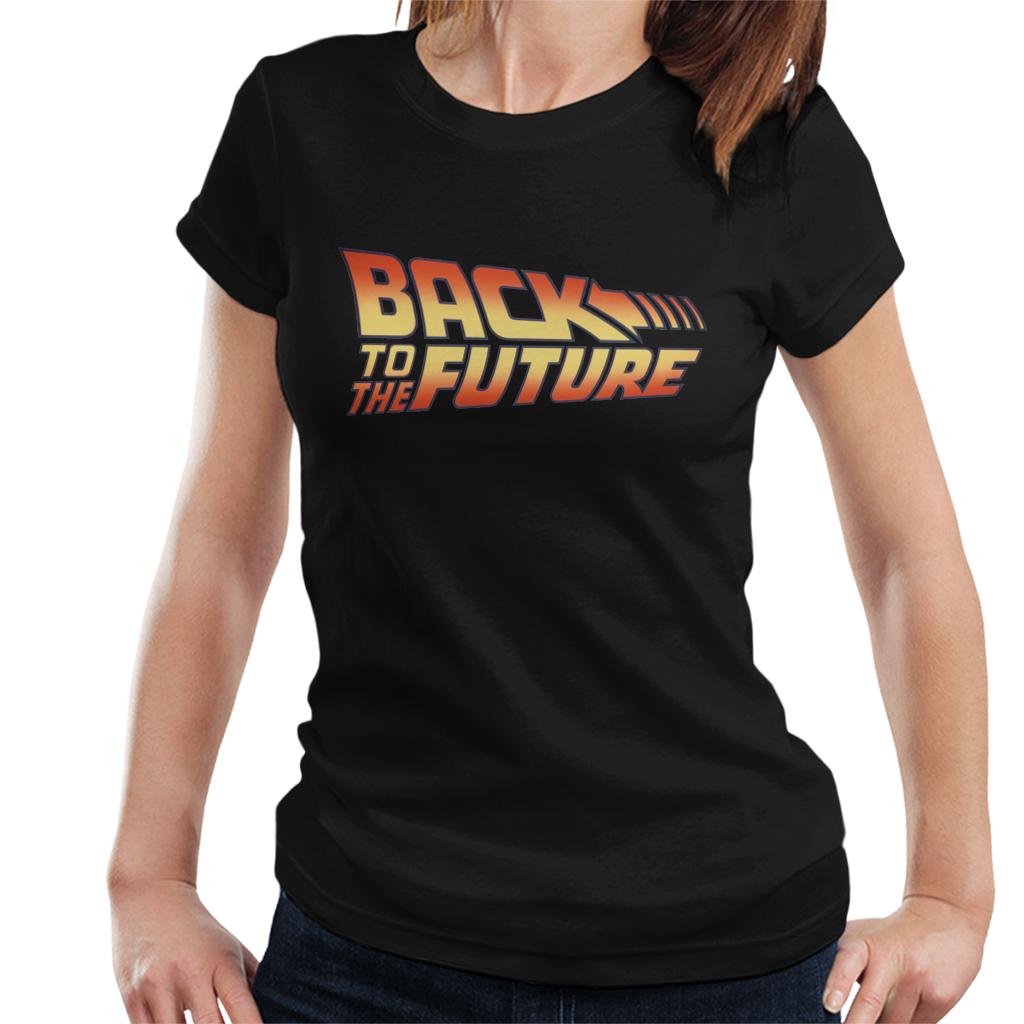 Back To The Future Classic Logo Women's T-Shirt-ALL + EVERY