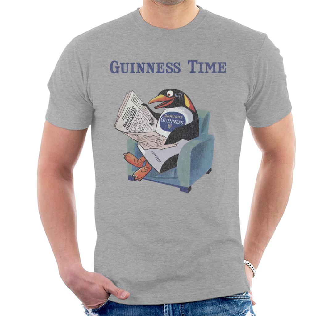 Guinness Penguin Reading Newspaper Men's T-Shirt