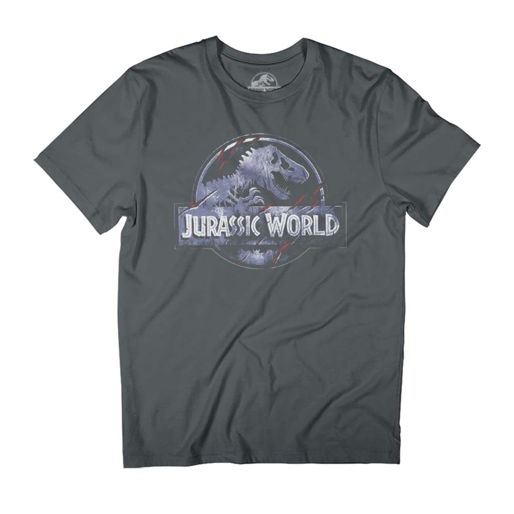 Jurassic Park Universal Jurassic World Classic Claw Logo Men's T-Shirt-ALL + EVERY
