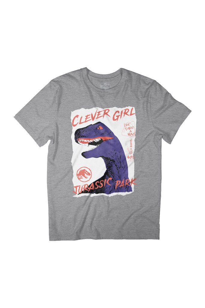 Universal Jurassic Park Velociraptor Clever Girl Isla Nublar Women's Relaxed Fit T-Shirt-ALL + EVERY