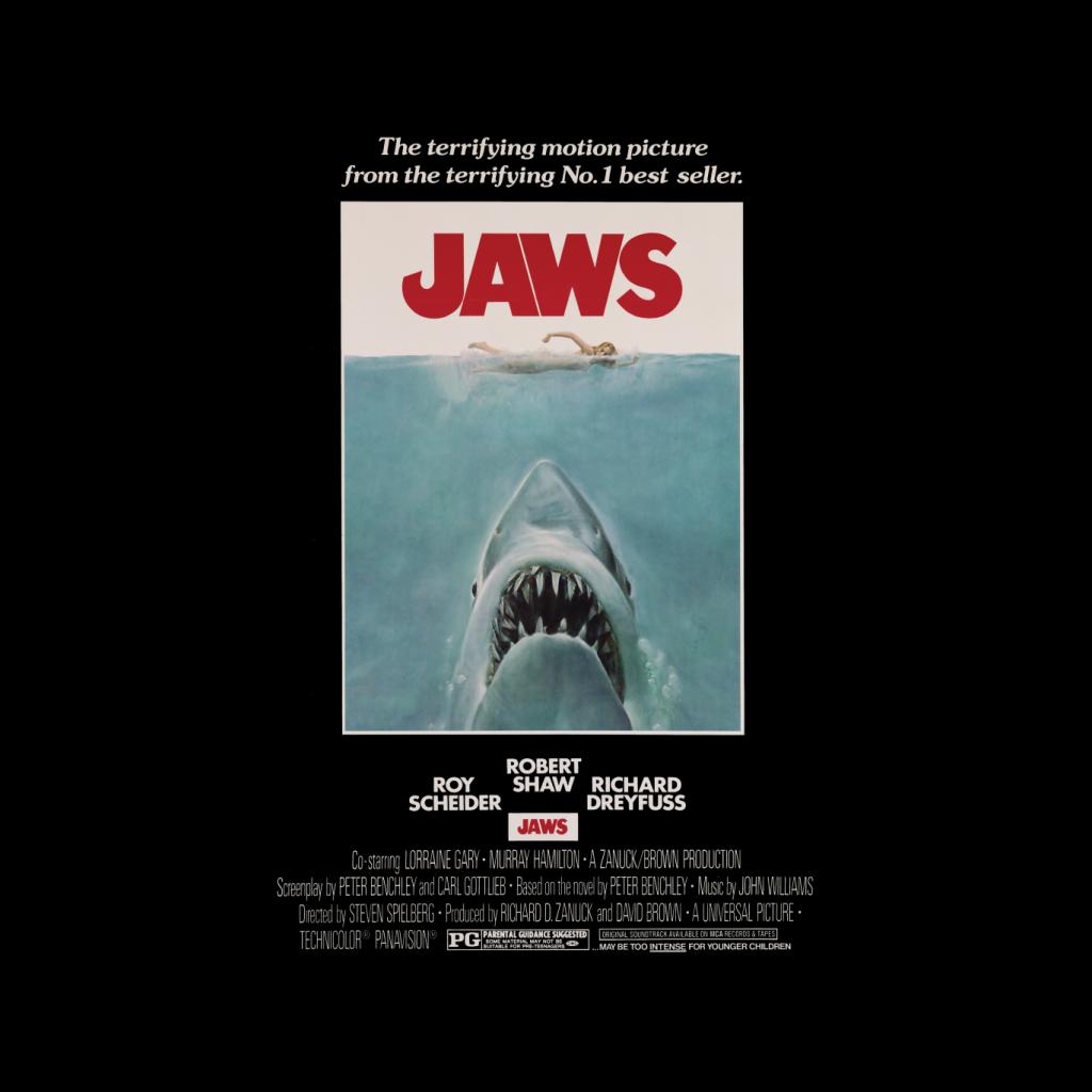 Jaws Movie Poster Men's T-Shirt-ALL + EVERY