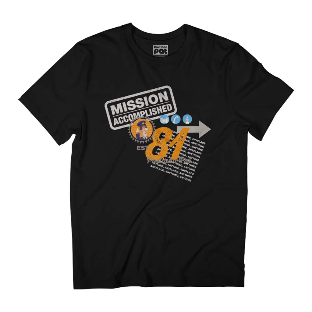 Postman Pat Mission Accomplished Men's T-Shirt-ALL + EVERY