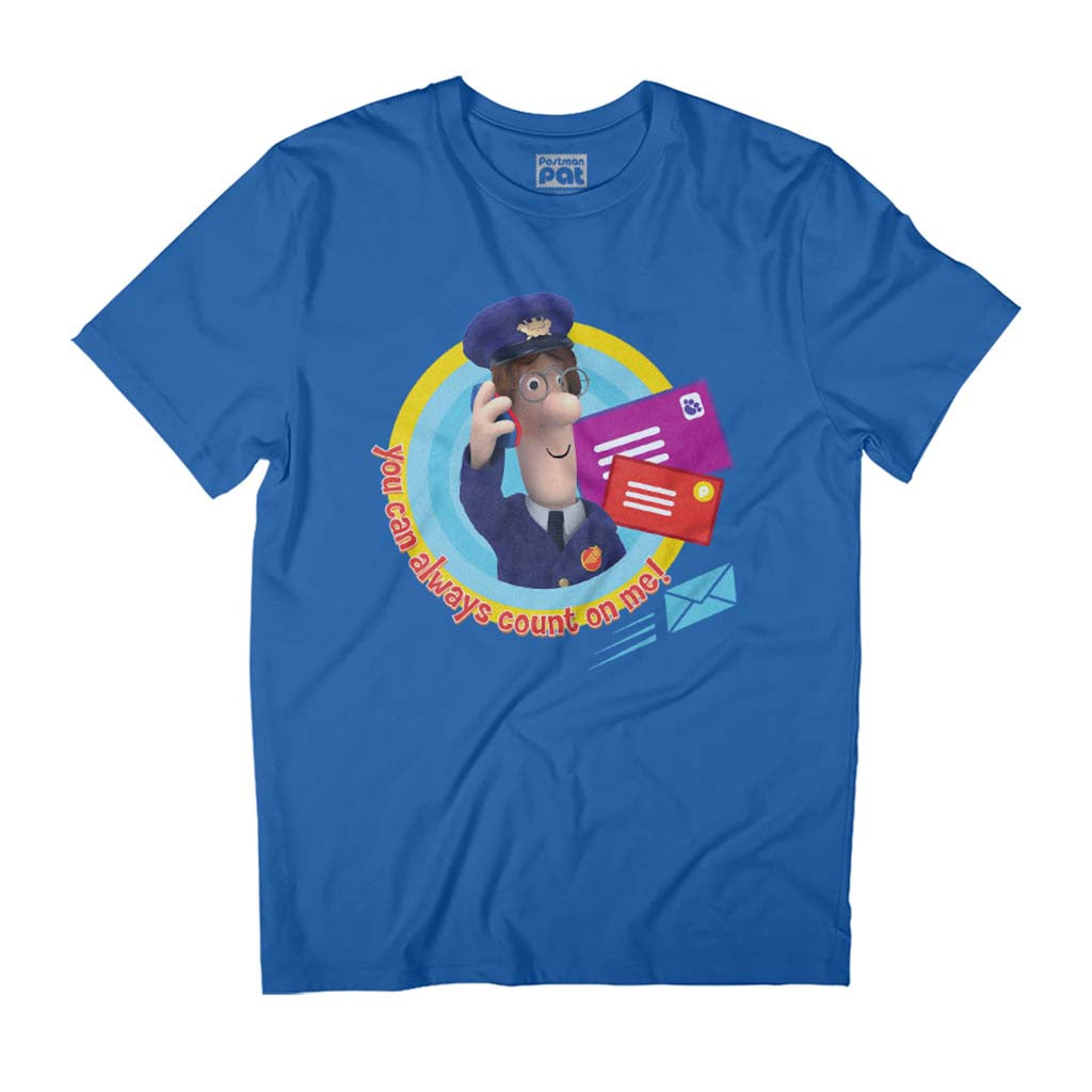 Postman Pat You Can Always Count On Me Men's T-Shirt-ALL + EVERY
