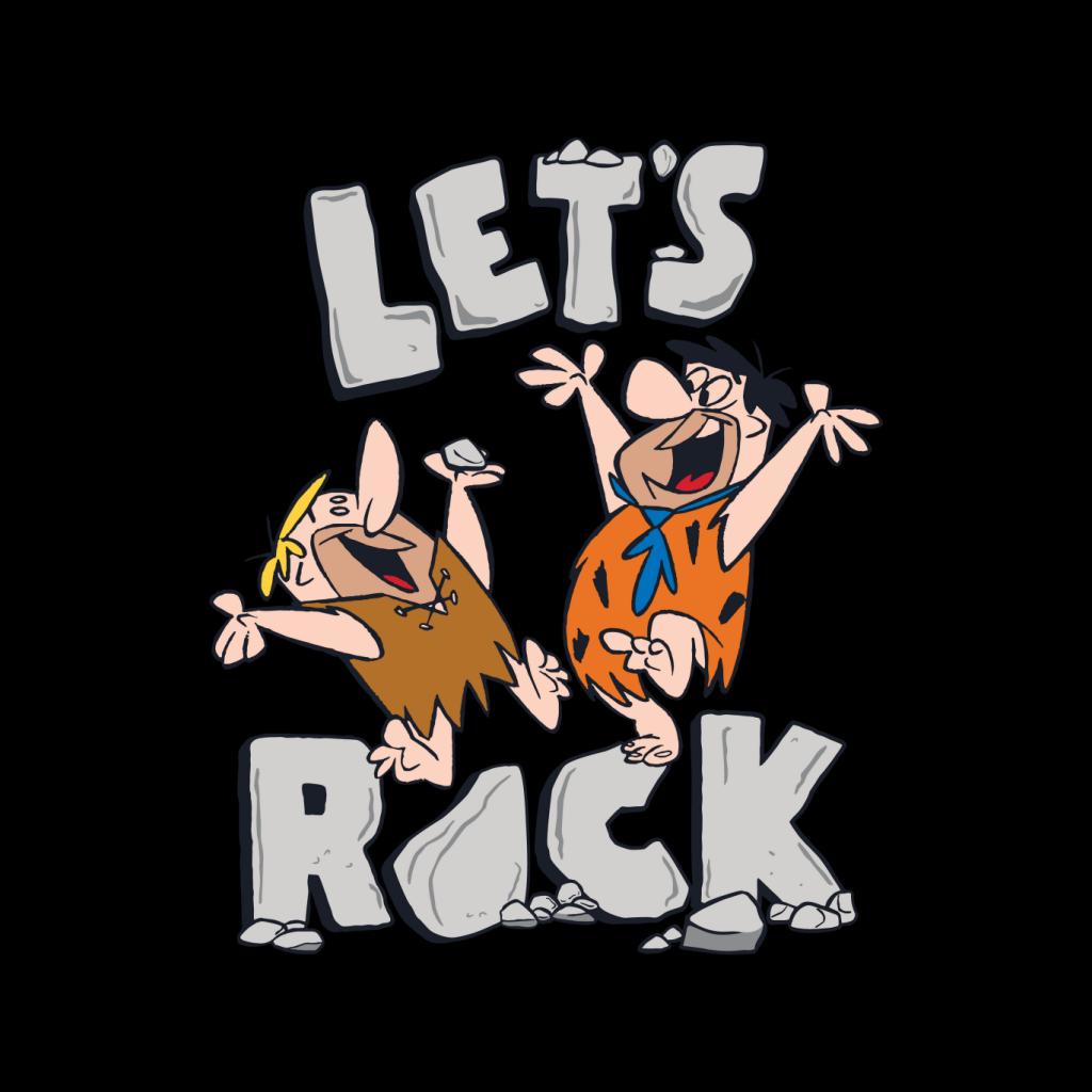 The Flintstones Fred & Barney Lets Rock Men's T-Shirt-ALL + EVERY