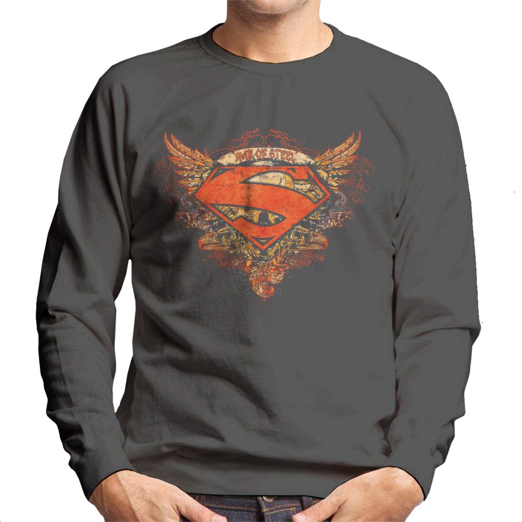 Superman Wings Tattoo Man Of Steel Men's Sweatshirt-ALL + EVERY