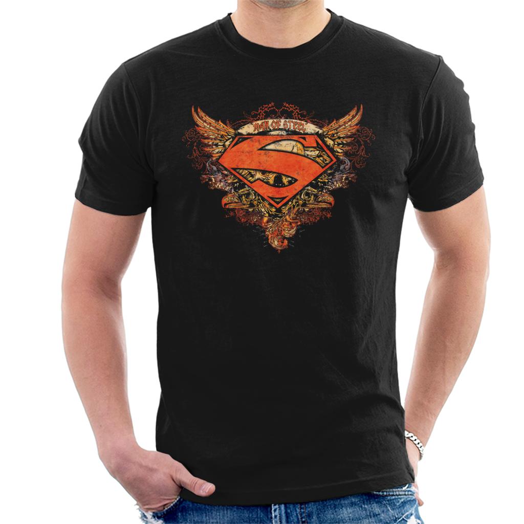 Superman Wings Tattoo Man Of Steel Men's T-Shirt-ALL + EVERY