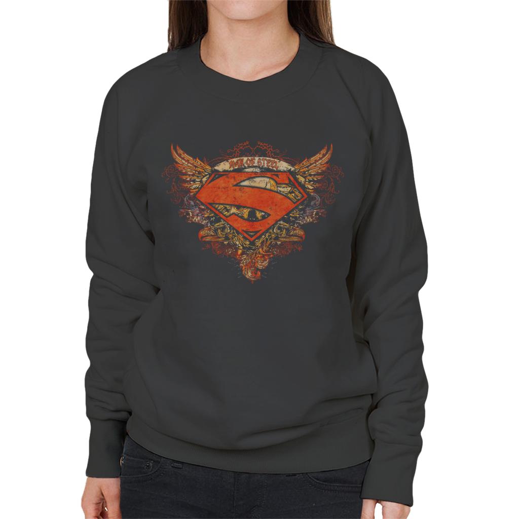 Superman Wings Tattoo Man Of Steel Women's Sweatshirt-ALL + EVERY