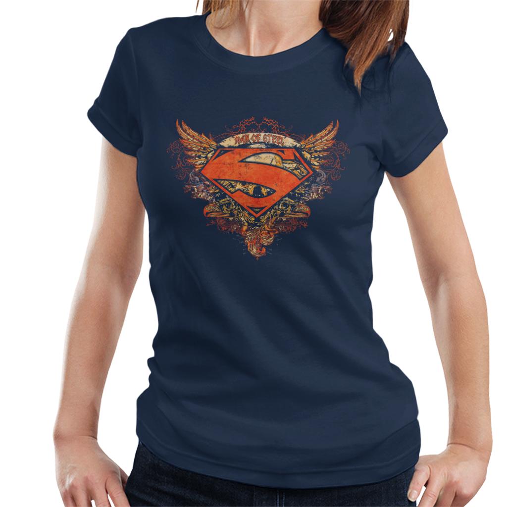 Superman Wings Tattoo Man Of Steel Women's T-Shirt-ALL + EVERY