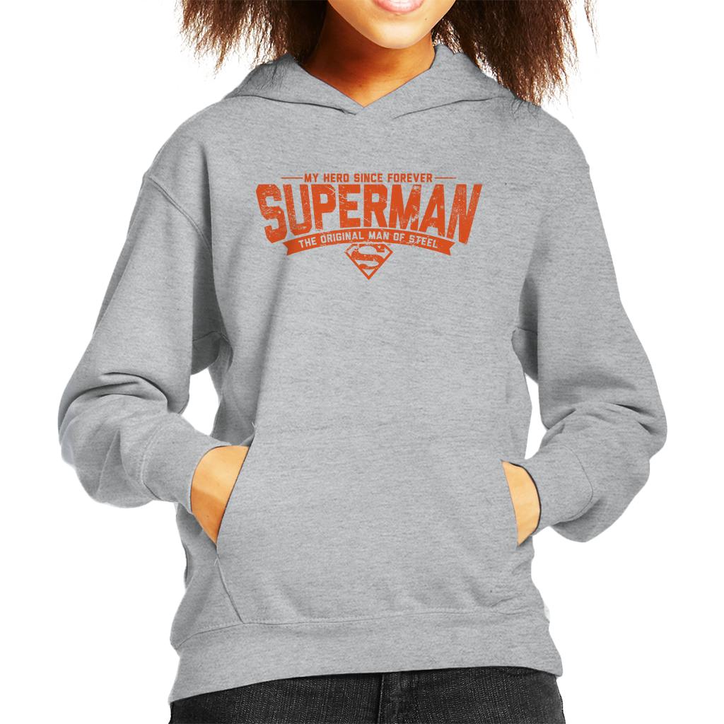 Superman My Hero Since Forever Kid's Hooded Sweatshirt-ALL + EVERY