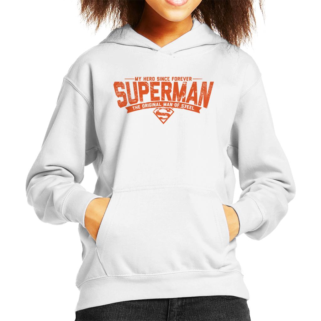 Superman My Hero Since Forever Kid's Hooded Sweatshirt-ALL + EVERY
