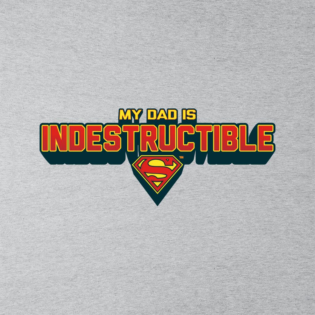 Superman My Dad Is Indestructible Fathers Day Kid's T-Shirt-ALL + EVERY