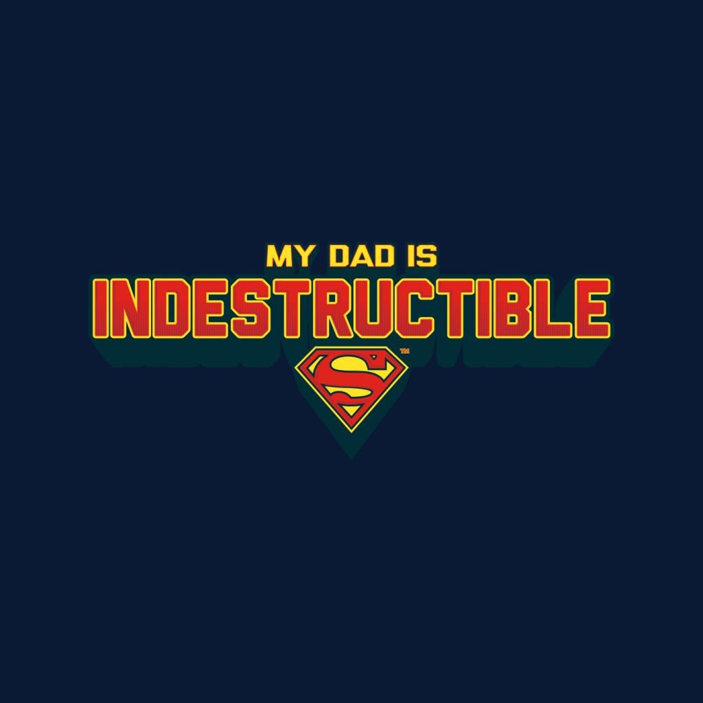 Superman My Dad Is Indestructible Fathers Day Kid's Hooded Sweatshirt-ALL + EVERY