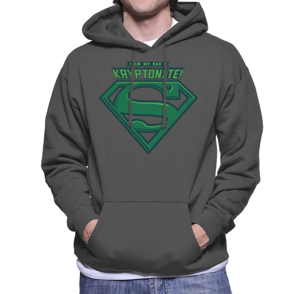 Superman I Am My Dads Kryptonite Fathers Day Men's Hooded Sweatshirt-ALL + EVERY