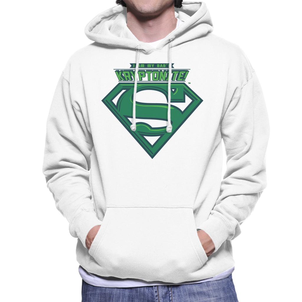 Superman I Am My Dads Kryptonite Fathers Day Men's Hooded Sweatshirt-ALL + EVERY