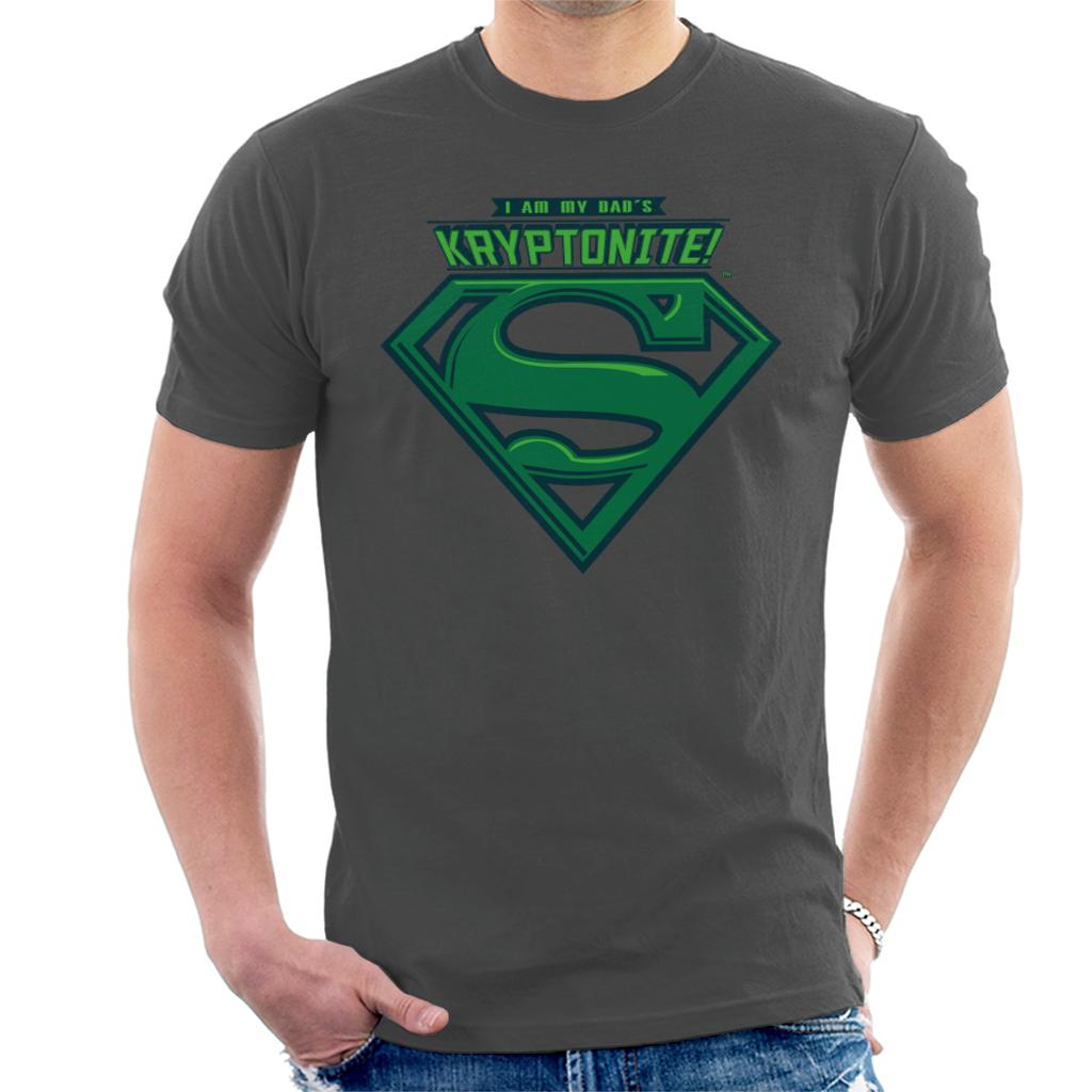 Superman I Am My Dads Kryptonite Fathers Day Men's T-Shirt-ALL + EVERY