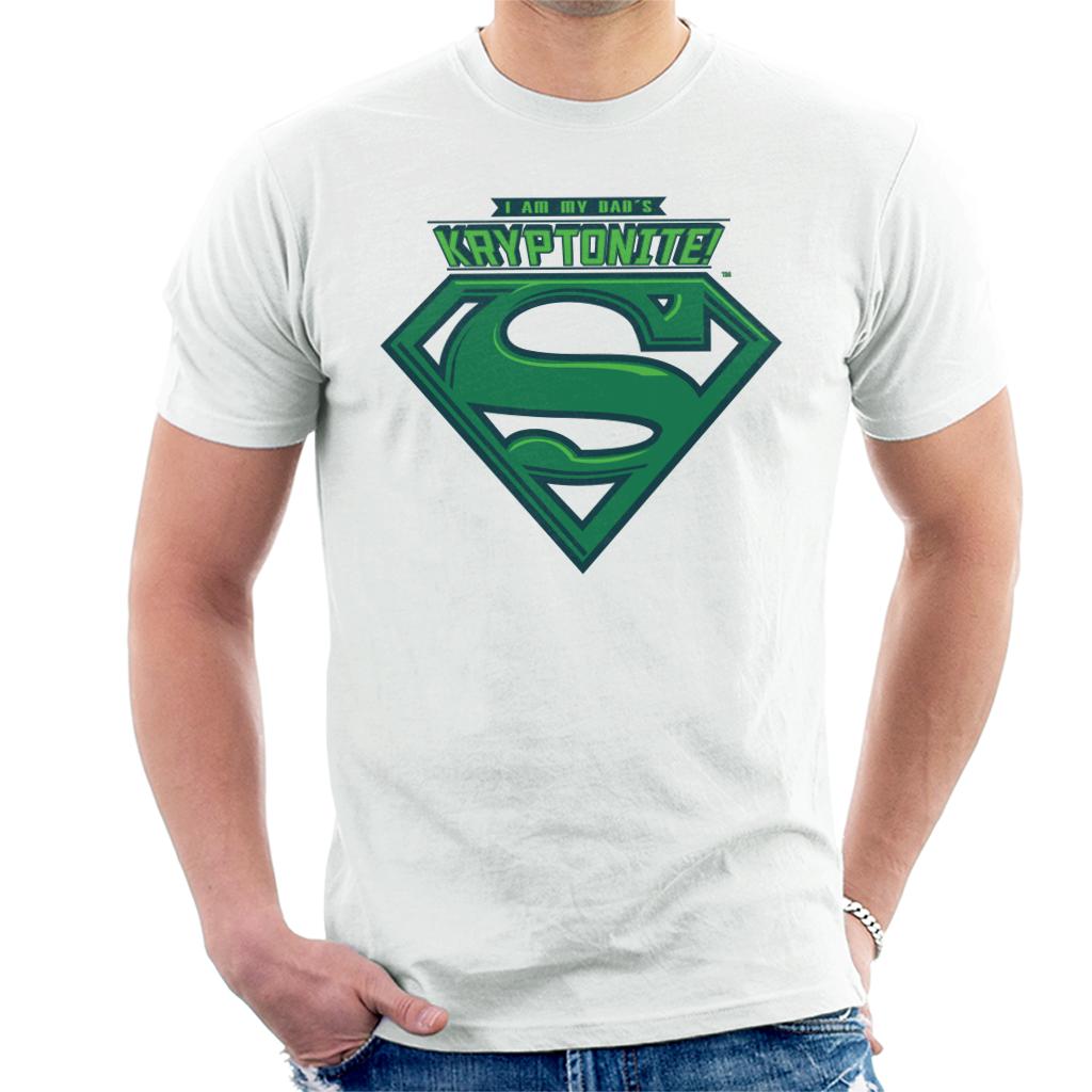 Superman I Am My Dads Kryptonite Fathers Day Men's T-Shirt-ALL + EVERY