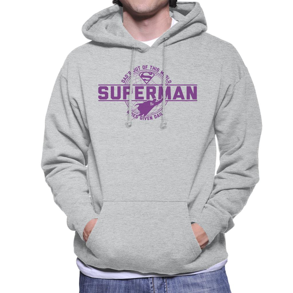 Superman Dads Out Of This World Fathers Day Men's Hooded Sweatshirt-ALL + EVERY