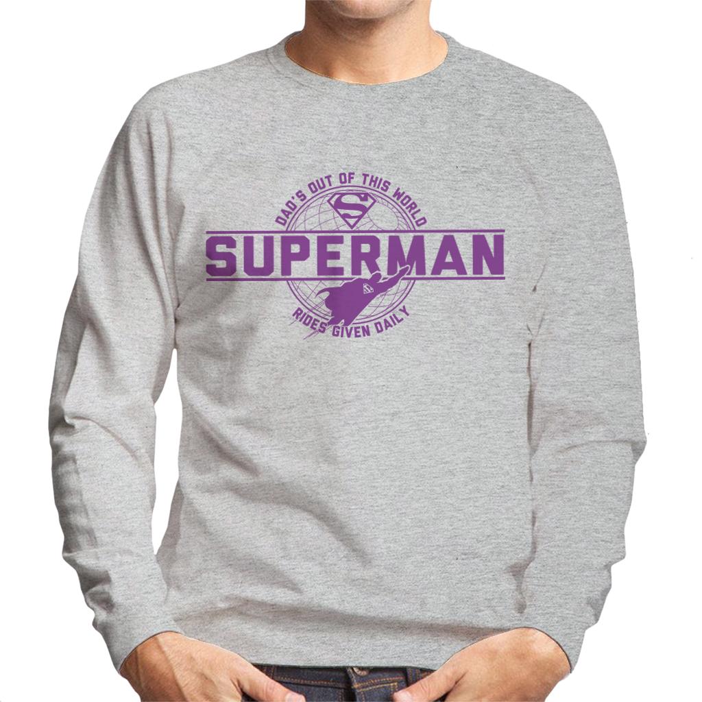 Superman Dads Out Of This World Fathers Day Men's Sweatshirt-ALL + EVERY