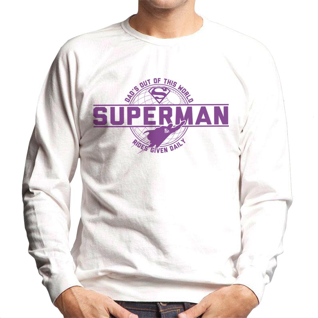 Superman Dads Out Of This World Fathers Day Men's Sweatshirt-ALL + EVERY