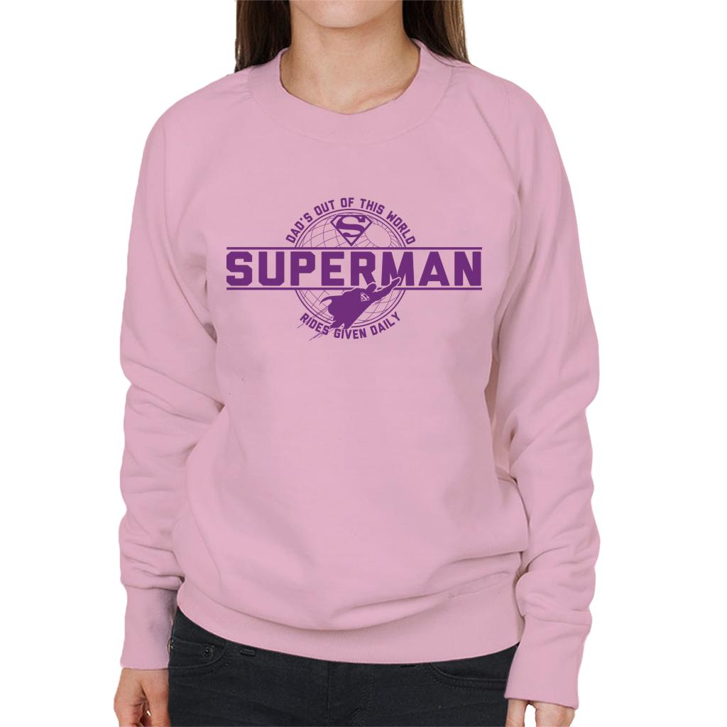 Superman Dads Out Of This World Fathers Day Women's Sweatshirt-ALL + EVERY