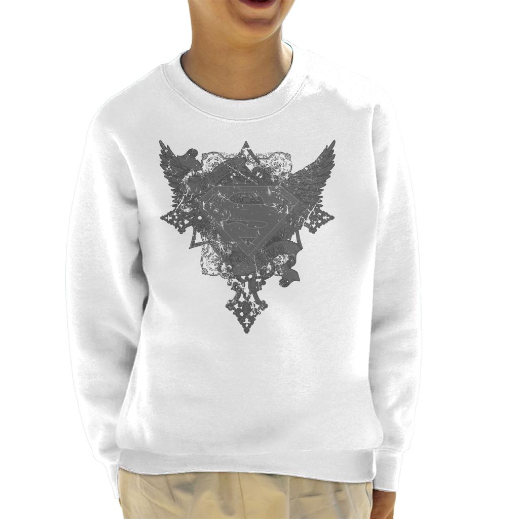 Superman Fathers Day My Hero Kid's Sweatshirt-ALL + EVERY