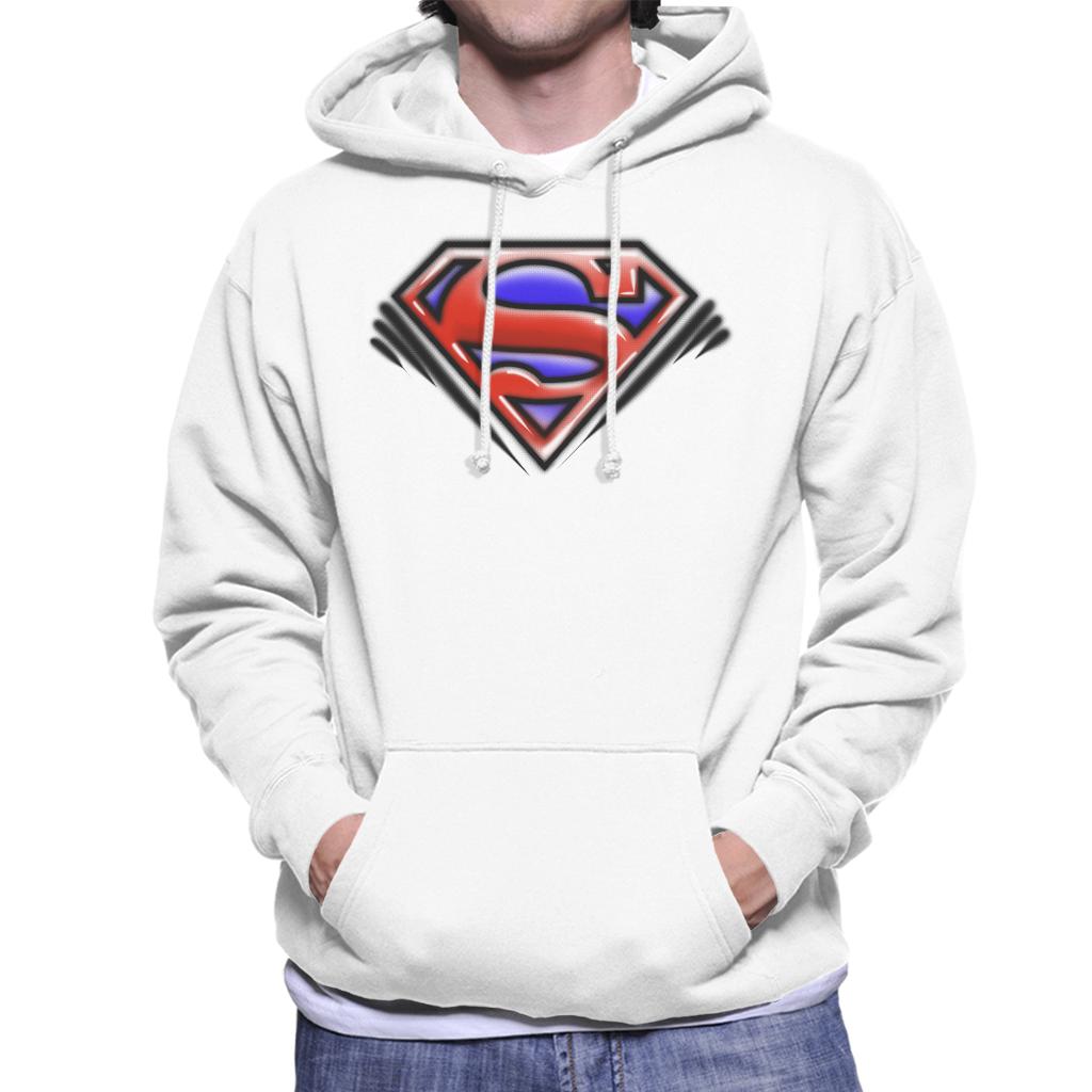 Superman Classic S Logo Pop Art Dot Style Men's Hooded Sweatshirt-ALL + EVERY