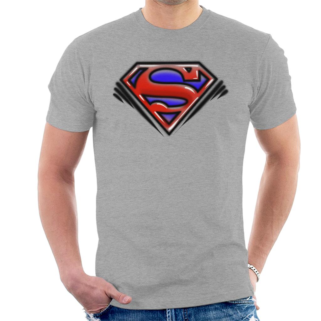 Superman Classic S Logo Pop Art Dot Style Men's T-Shirt-ALL + EVERY