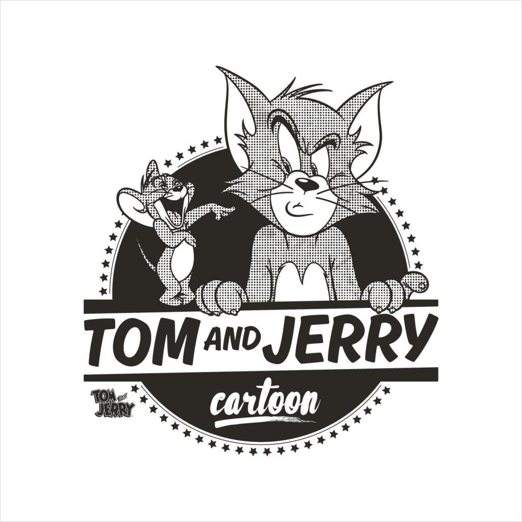 Tom and Jerry Retro Cartoon Star Logo Men's T-Shirt-ALL + EVERY