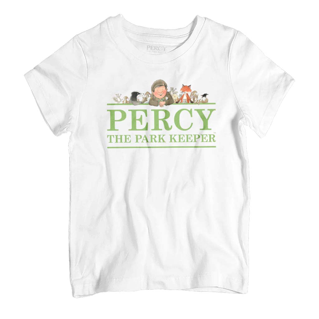 Percy The Park Keeper Stack Logo Kid's T-Shirt-ALL + EVERY