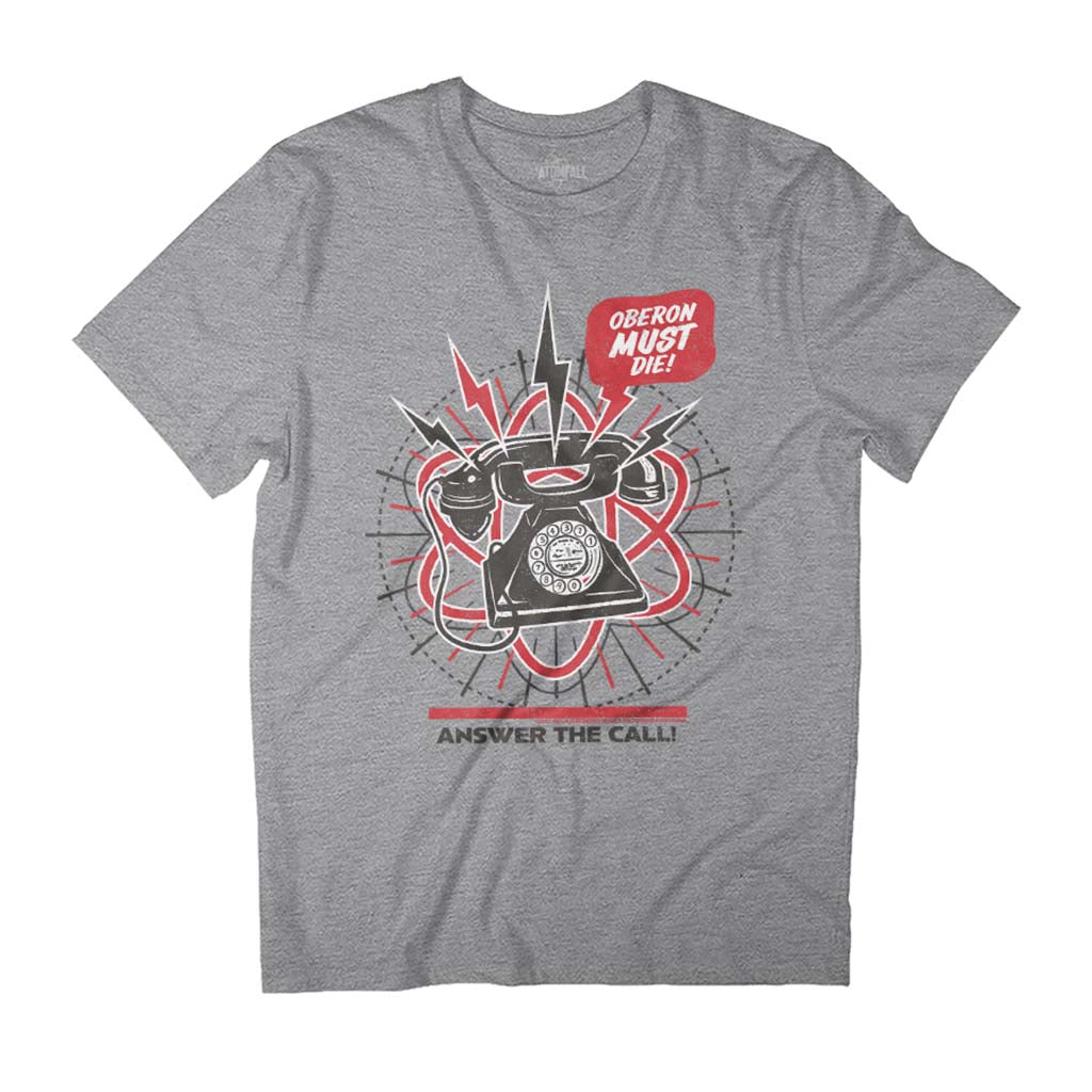 Atomfall Oberon Must Die! Answer The Call! Men's T-Shirt-ALL + EVERY