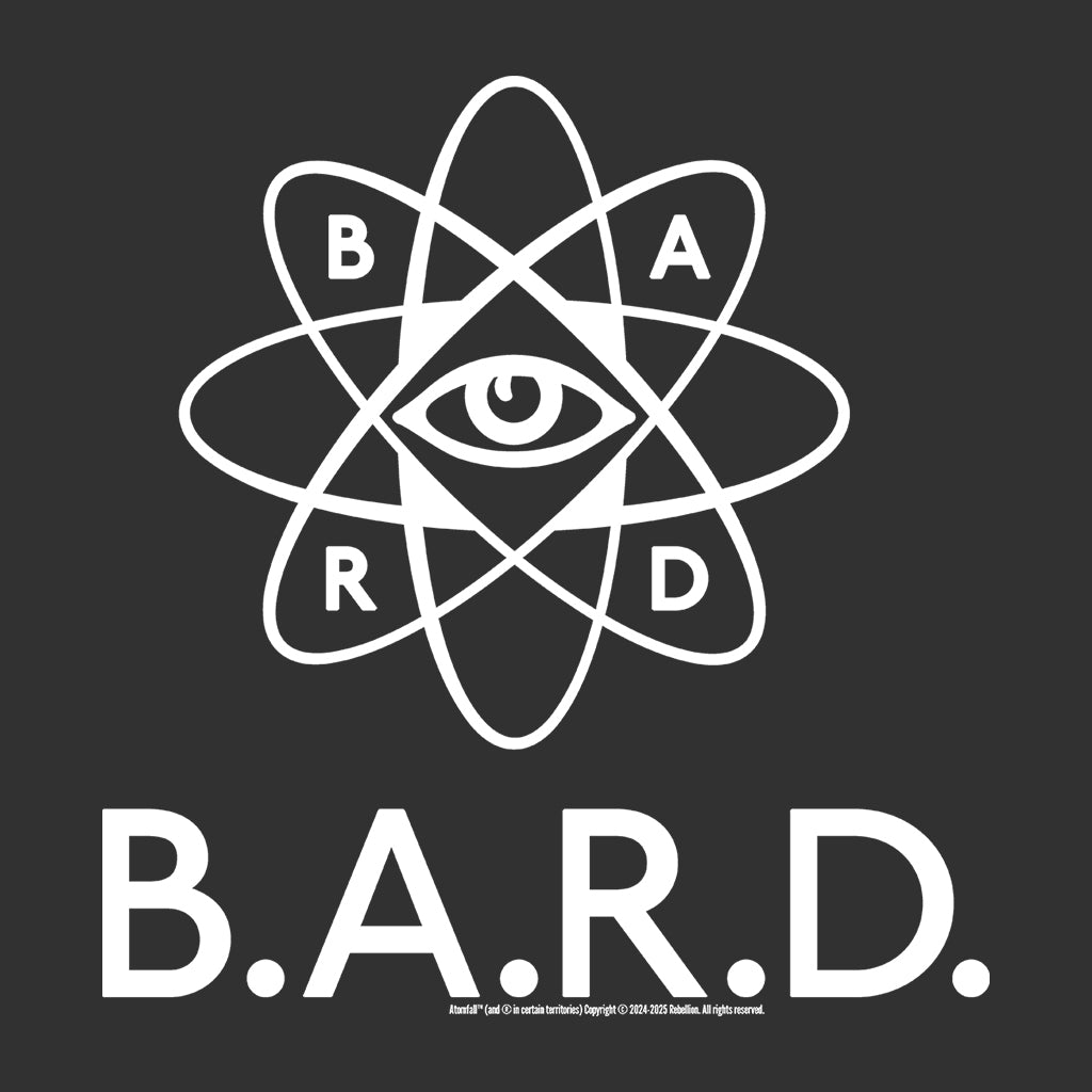 Atomfall B.A.R.D. British Atomic Research White Logo Men's T-Shirt-ALL + EVERY