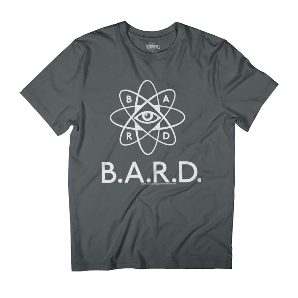 Atomfall B.A.R.D. British Atomic Research White Logo Men's T-Shirt-ALL + EVERY