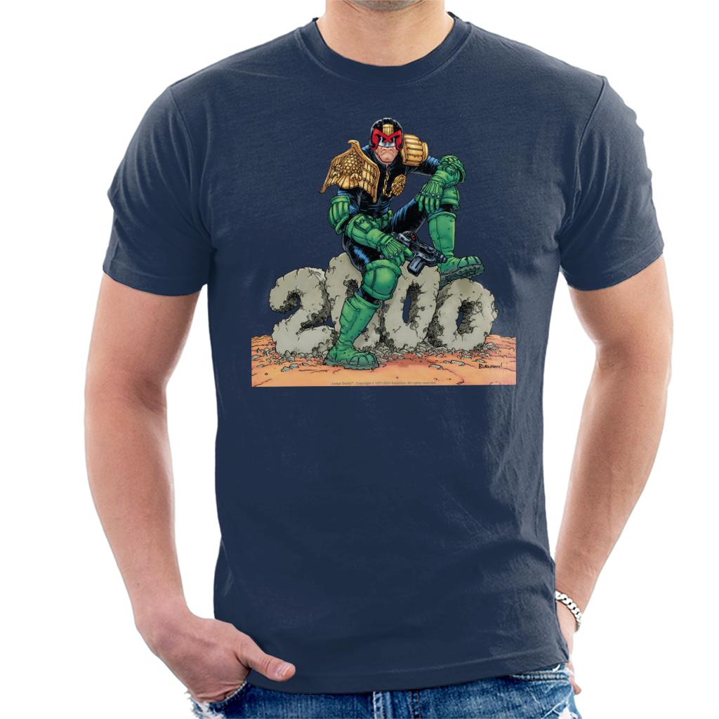 Judge Dredd 2000 AD Comic Concrete Rubble Men's T-Shirt