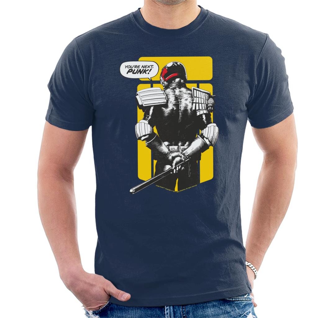 Judge Dredd You're Next Punk! 2000 AD Comics Men's T-Shirt