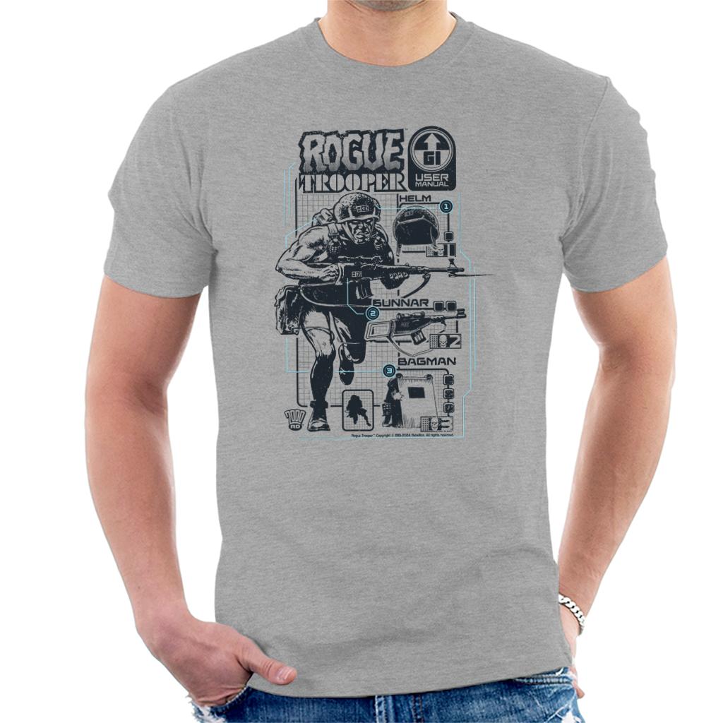 Rogue Trooper Helm Gunnar & Bagman User Manual Men's T-Shirt