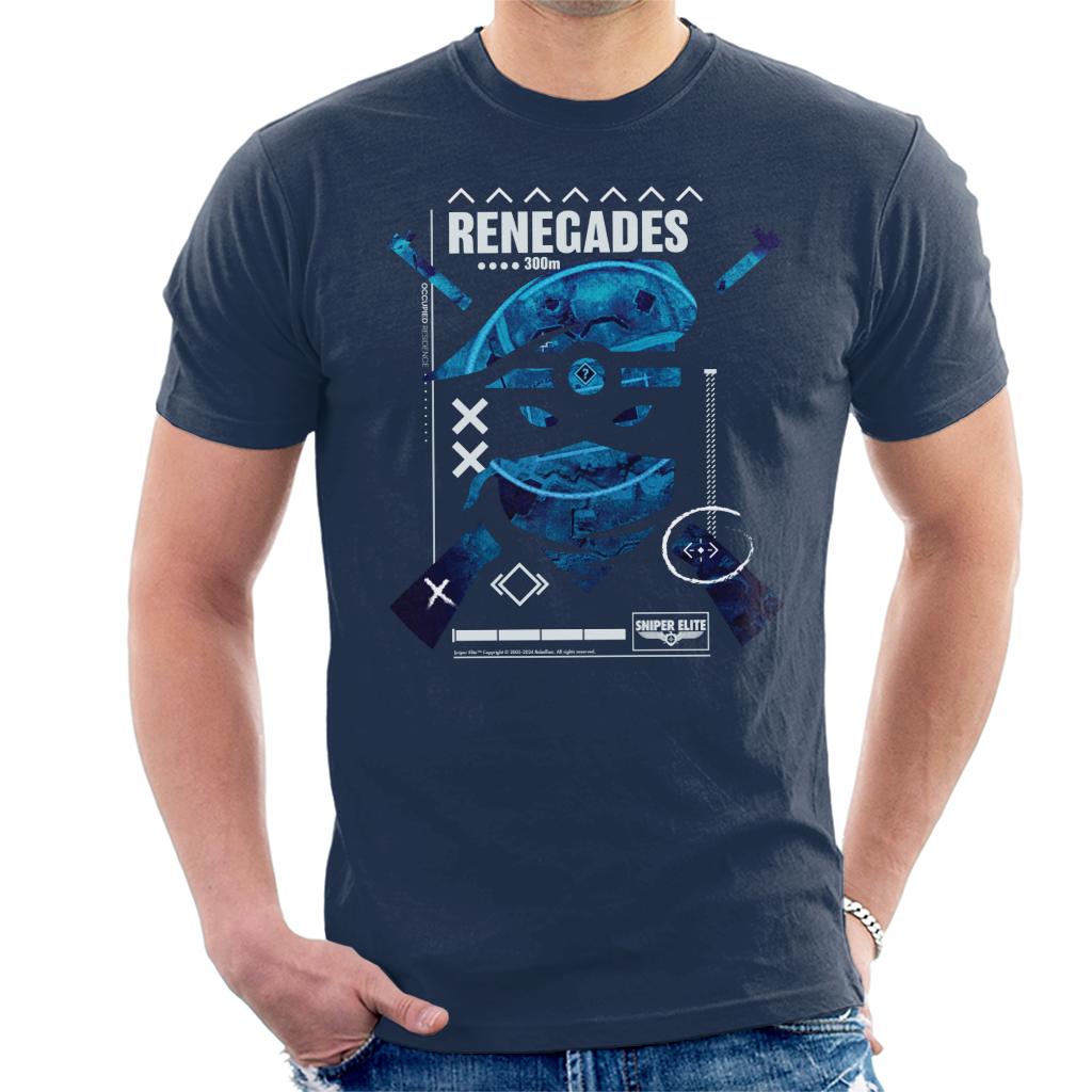 Sniper Elite Renegades Multiplayer Faction Blue Logo Men's T-Shirt