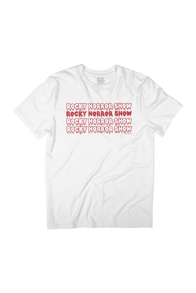 Rocky Horror Show Red And White Repeat Women's Relaxed Fit T-Shirt-ALL + EVERY