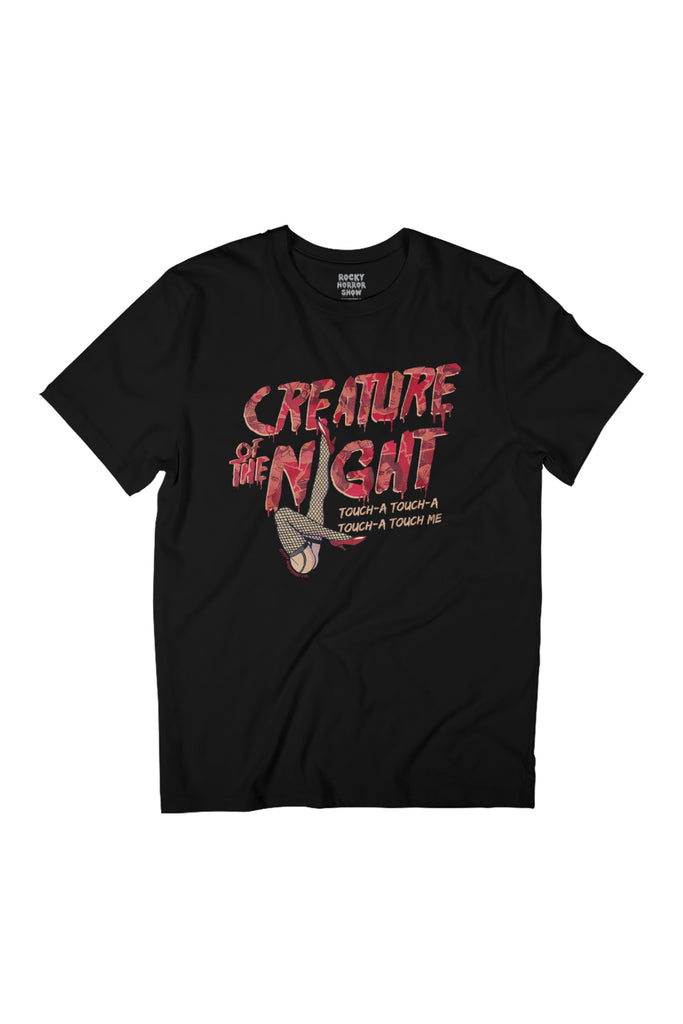 Rocky Horror Show Creature Of The Night Legs Touch Women's Relaxed Fit T-Shirt-ALL + EVERY