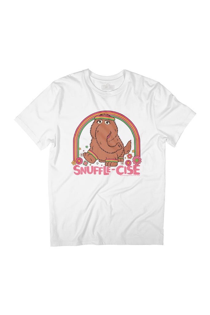 Sesame Street Snuffle Cise With Rainbow Mr Snuffleupagus Women's Relaxed Fit T-Shirt-ALL + EVERY
