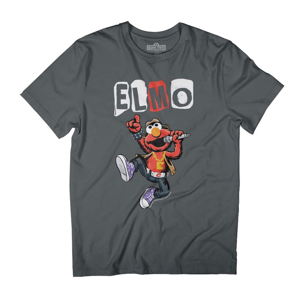 Sesame Street Elmo Punk Rock Singer Men's T-Shirt-ALL + EVERY