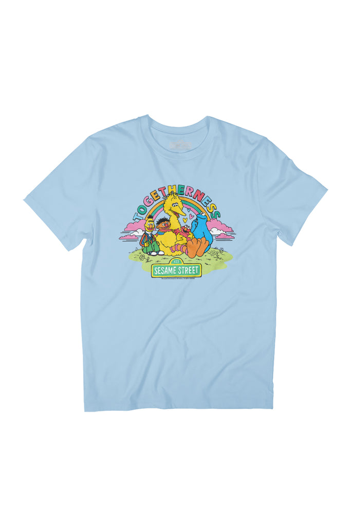 Sesame Street Togetherness Rainbow Women's Relaxed Fit T-Shirt-ALL + EVERY