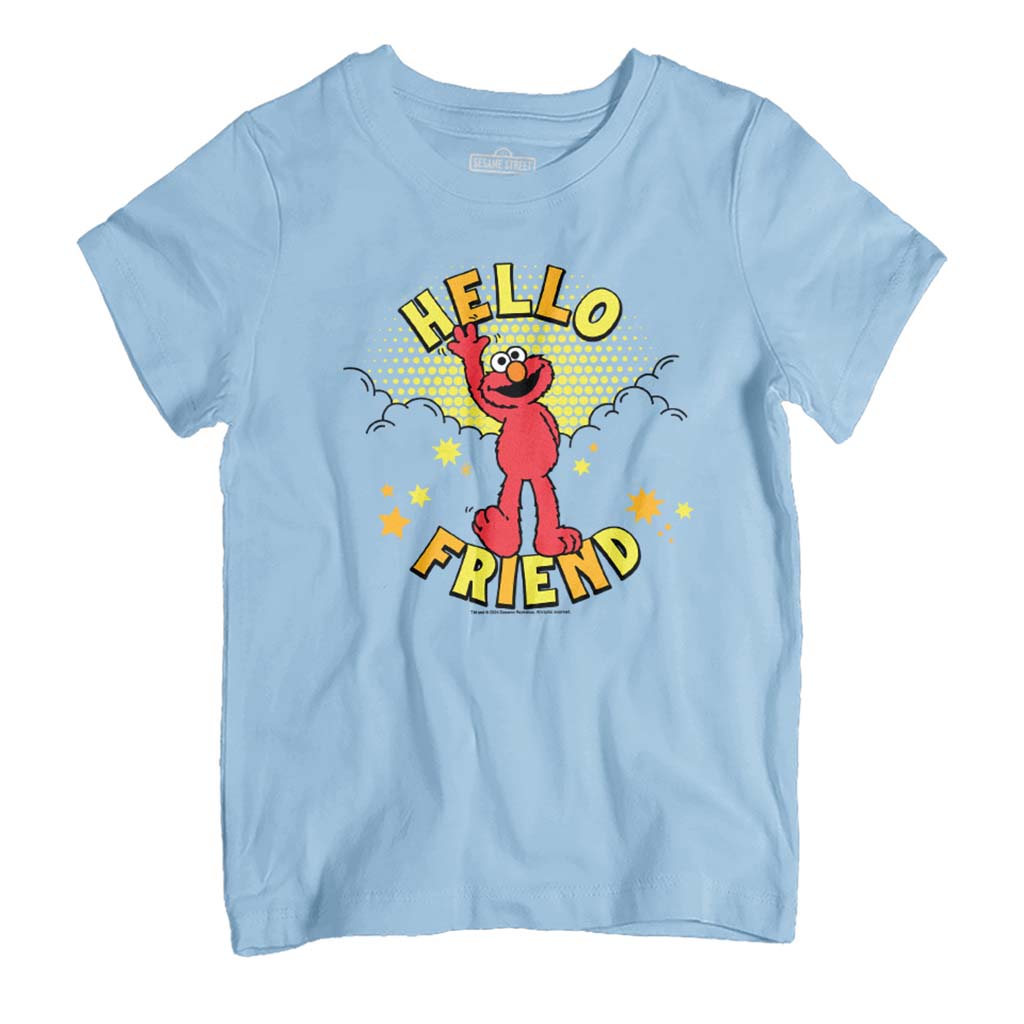 Sesame Street Elmo Hello Friend Kid's T-Shirt-ALL + EVERY