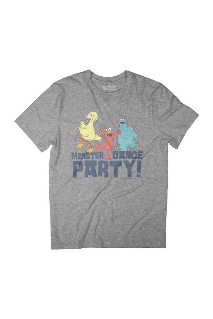Sesame Street Monster Dance Party Women's Relaxed Fit T-Shirt-ALL + EVERY