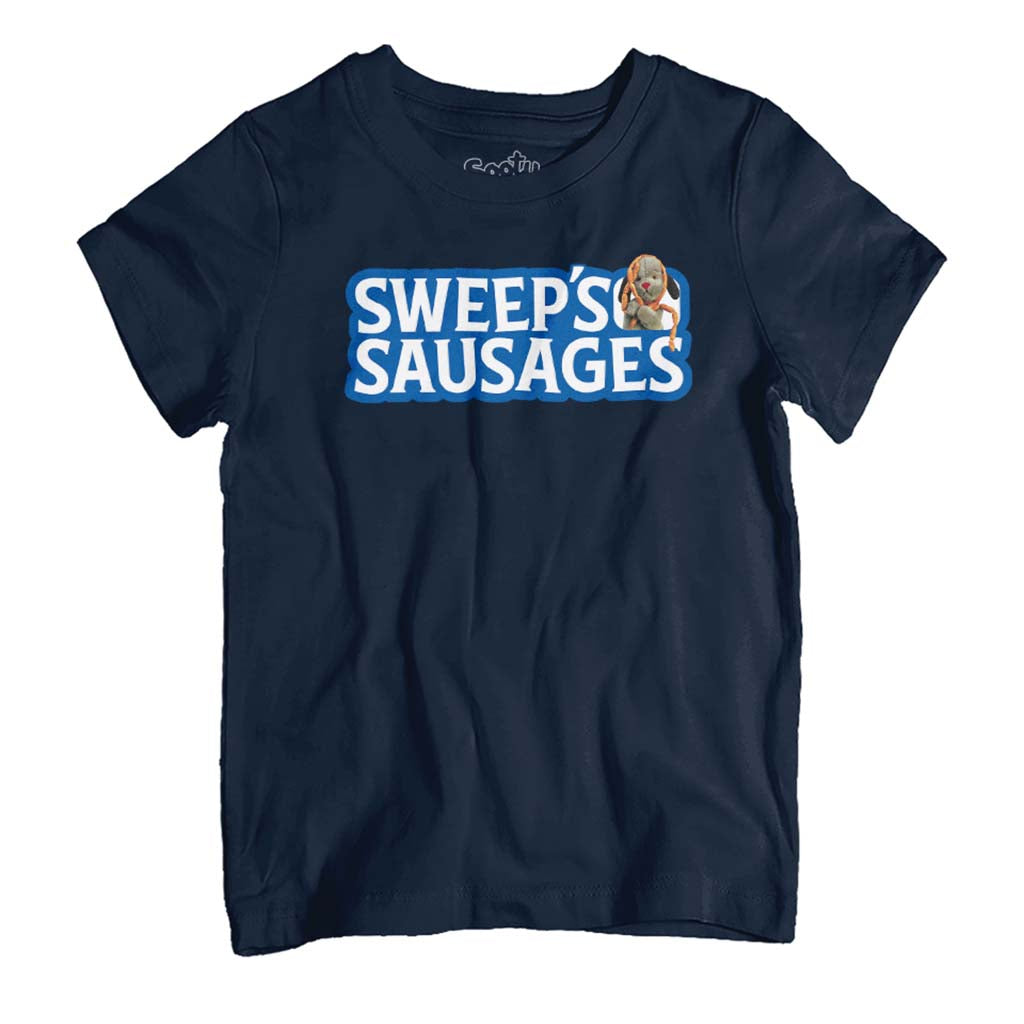 Sooty Sweeps Sausages Kid's T-Shirt-ALL + EVERY